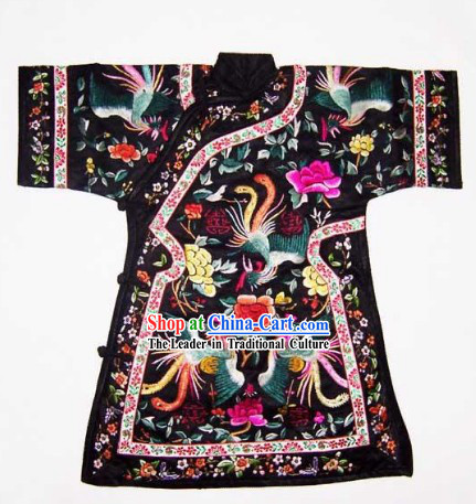 China 100_ Hand Made Embroidery Palace Robe of Chinese Empress