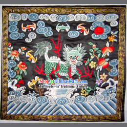 Qing Dynasty First Grade Military Government Offical Hand Embroidery Flake