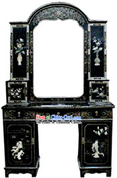 Chinese Classic Palace Lacquer Ware Mirror Cabinet
