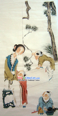 Chinese Traditional Painting-Mother Love