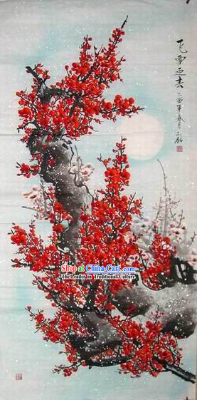 Snow Plum Blossom Painting