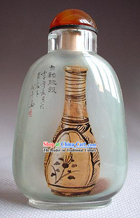 Snuff Bottles With Inside Painting Antique Series-Vase