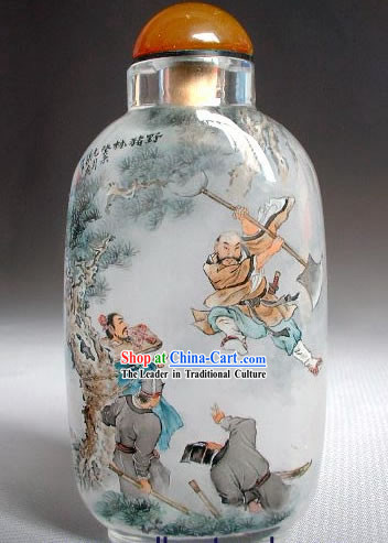 Snuff Bottles With Inside Painting Characters Series-Righteous Hero