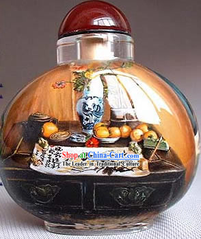 Snuff Bottles With Inside Painting Still Life Series-Sanctum