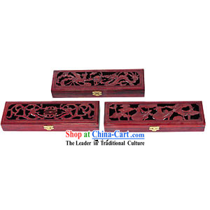 Chinese Hand Carving Chopsticks Box and Jewel Caskets