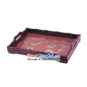 Chinese Classic Palace Tea Tray-Healthy Cranes