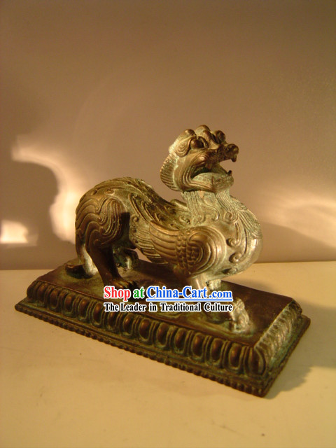 Chinese Classic Archaize Bronze Ware-Palace Bi Xie