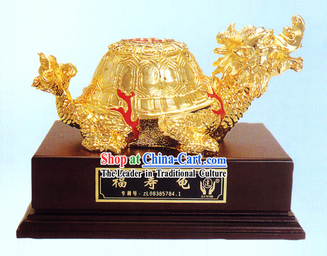 China Classic Gold Longevity and Good Fortune Tortoise
