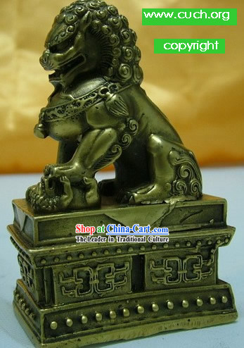 Chinese Traditional Bronze Lion King