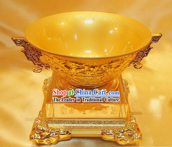 Chinese Lucky Golden Bowl Gift Package