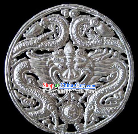 Chinese Stunning Silver Handicraft-Kylin Dancing