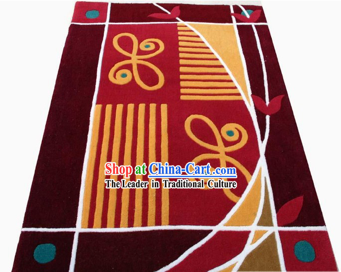 Art Decoration Chinese Hand Made Butterfly Carpet _90cm_150cm_