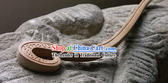 Hand Carved Chinese Traditional Walnut Hair Pin _Hairpin_- Born