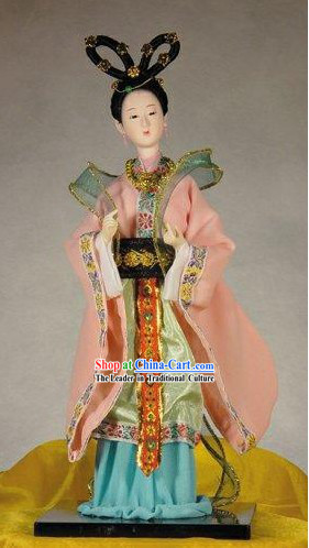 Handmade Peking Silk Figurine Doll - Li Qingzhao _Ancient Poet_