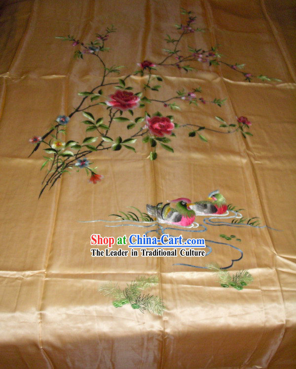 Chinese Hand Embroidery Bedcover-Lucky Dragon