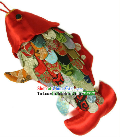 Chinese Traditional Handmade Large Fish Cushion for Leaning on