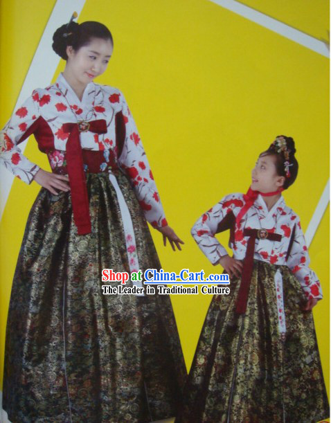 Korean Traditional Handmade Hanbok for Mother and Daughter _2 sets_