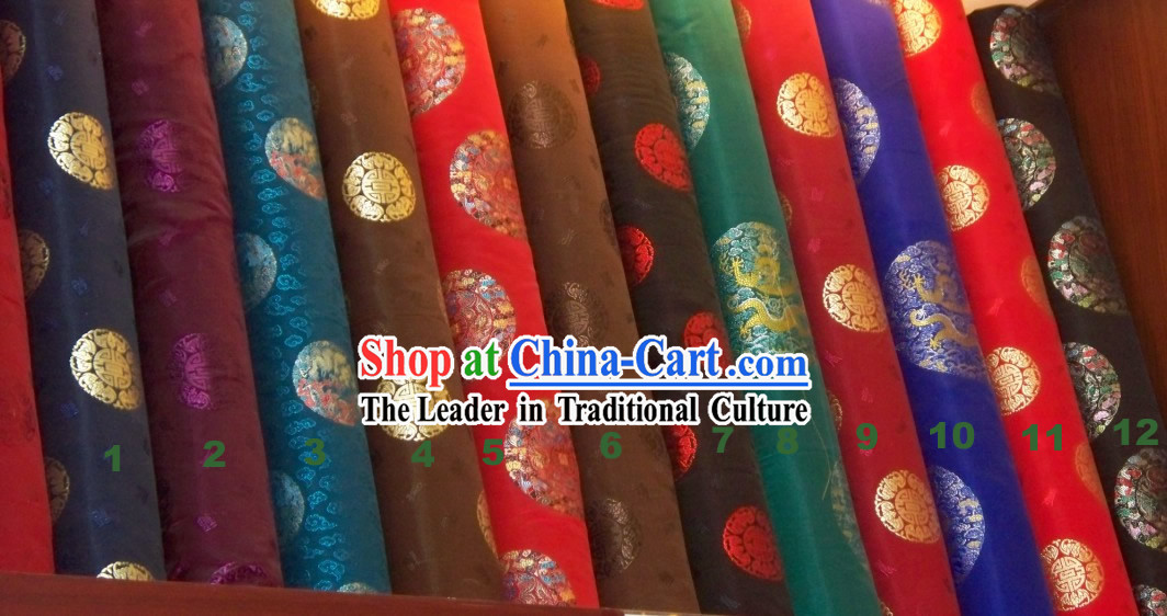 Chinese Classical Silk Draogn Fabric