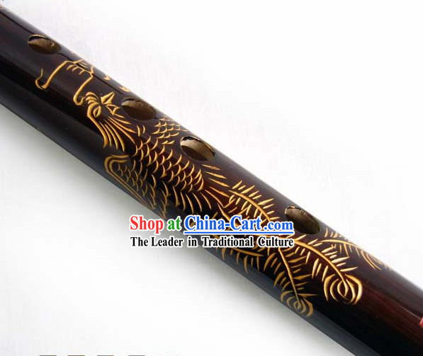 Chinese Traditional Dragon and Phoenix Bamboo Flute