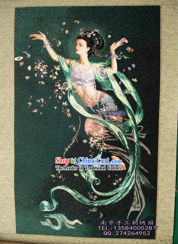 Supreme Chinese All Hand Embroidery Handicraft - Flying Fairy 2