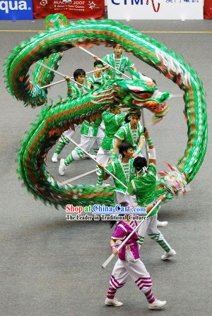 Top Quality Luminous Competition and Parade Dragon Dance Costumes Complete Set