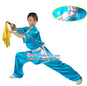 Chinese Traditional Changquan Long Fist 100_ Silk Uniform for Women