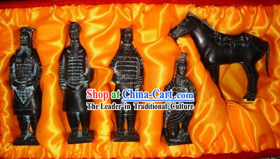 China Terra Cotta Warrior Set_5 Statues_