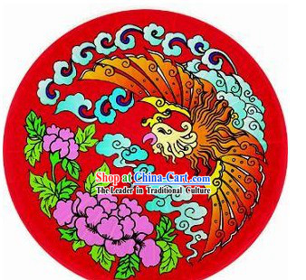 Chinese Traditional Hand Made Red Phoenix Umbrella