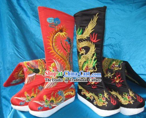 Chinese Empress Phoenix Shoes and Emperor Shoes
