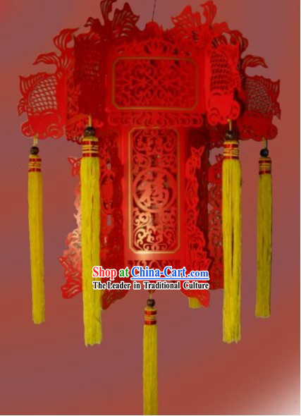 Chinese Papercut Red Paper Lanterns