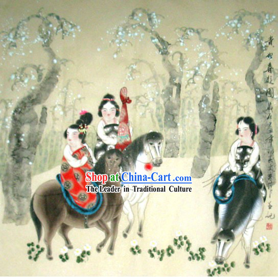 Yang Guifei Painting by Wen Xiu