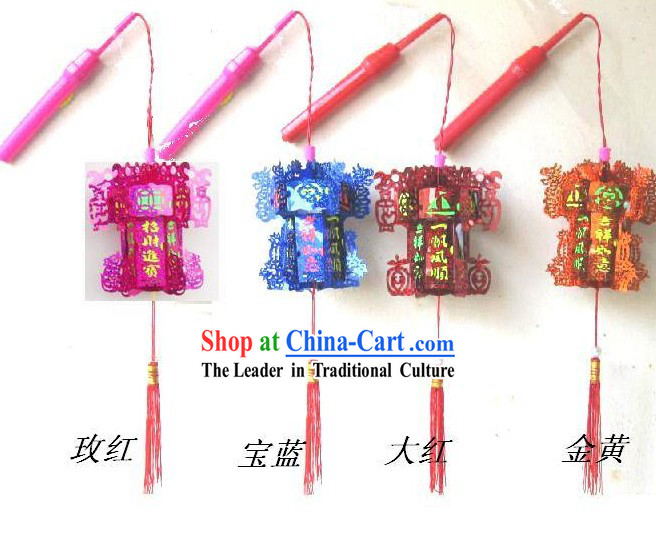 Traditional Chinese Happy Celebration Hexangular Lantern _ Mini Palace Lantern