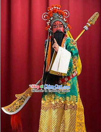 Chinese Classical Guan Gong Opera Costumes Complete Set