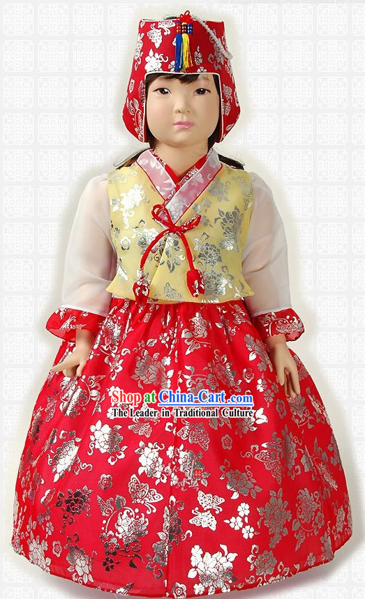 Traditional Korean Birthday Hanbok for Girls