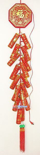Traditional Chinese Remote Control Eelectric Firecrackers Hanging Set