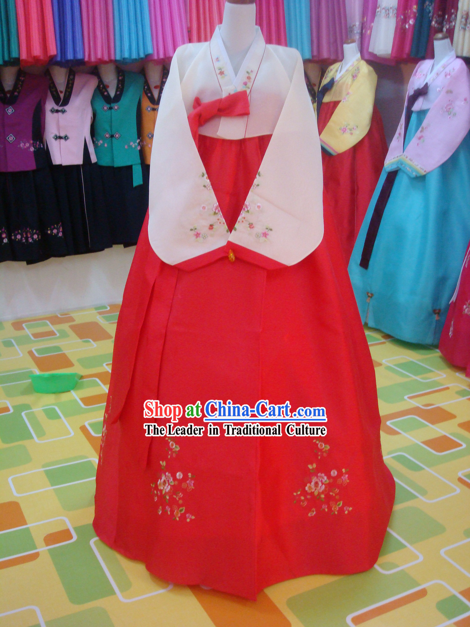 Traditional Korean Mother Hanbok Wedding Dress