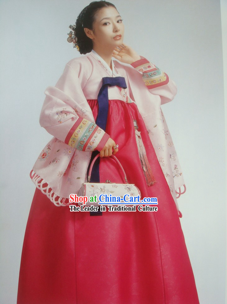 Modern Korean Hanbok Dress Complete Set