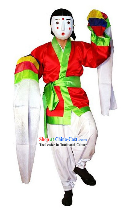 Traditional Korean Mask Dance Costumes Complete Set