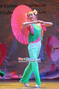 Chinese Umbrella Dance Costume for Children
