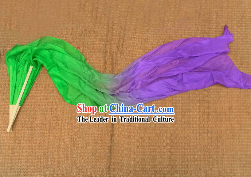 Chinese Long Silk Dancing Fans
