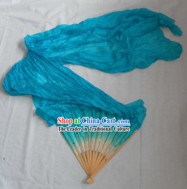 Chinese Long Silk Dancing Fan