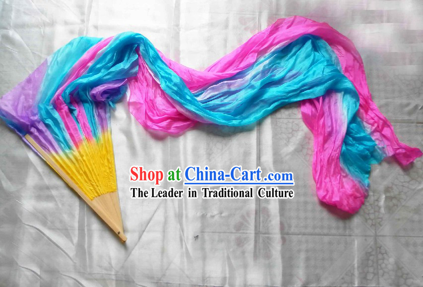 Chinese Long Silk Fans