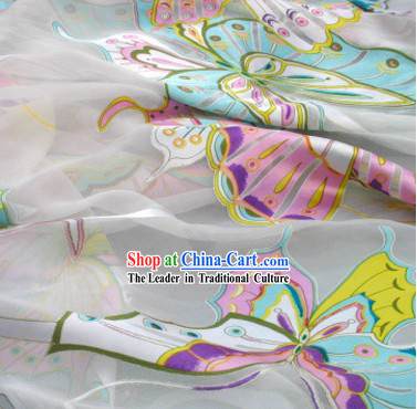 Chinese Classical Butterfly Silk Fabric