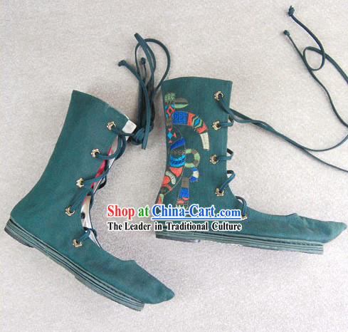 Chinese Traditional Handmade Cloth Boots for Women