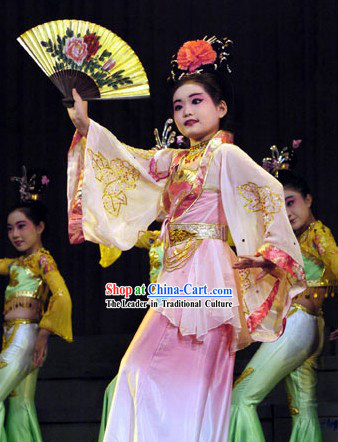 Chinese Fan Dance Costume for Children