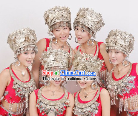 Mu Ye Chui Chinese Miao Dress and Accessories Complete Set