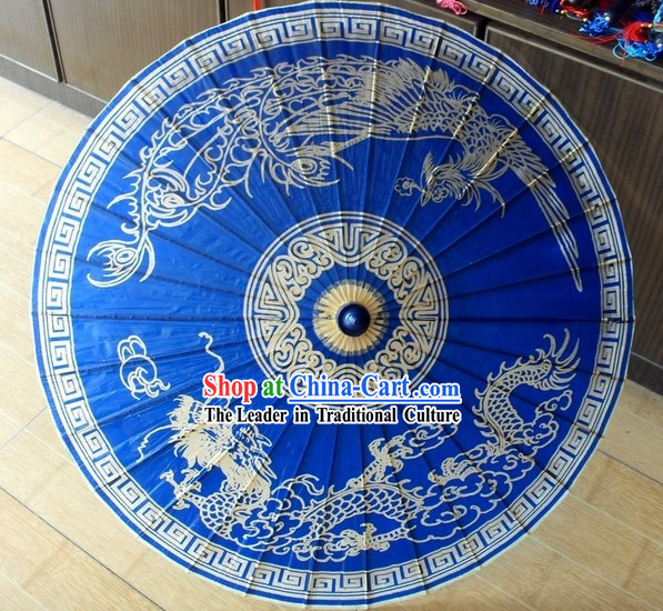 Traditional Chinese Painted Dragon Umbrella