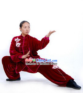 Winter Kung Fu Master Martial Arts Silk Uniforms