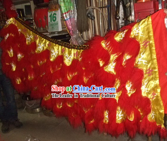 Luminous Tiger Stripe Festival Celebration Lion Dance Body Tail Pants Claws Set