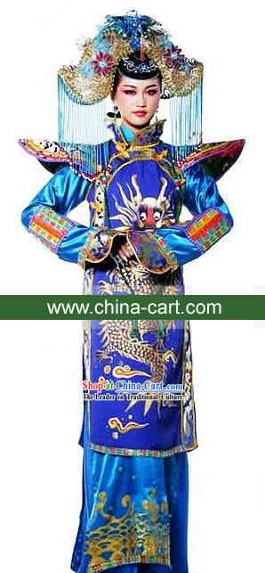 Ancient Chinese Princess Costumes and Headpiece